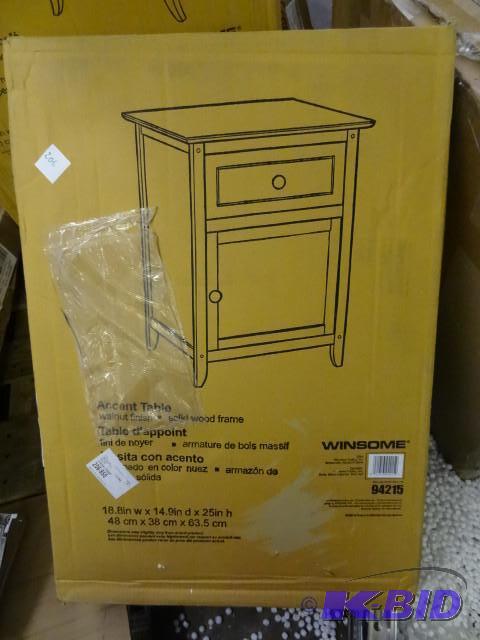 lot 206 image: Winsome accent table. 18.8 x 14.9 x...
