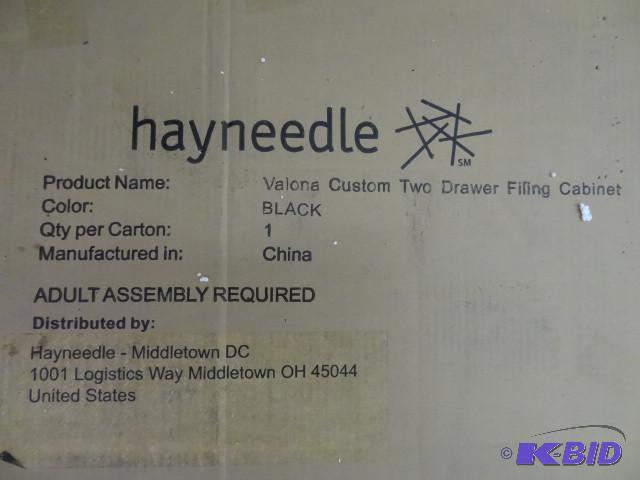 lot 224 image: Hayneedle Valona custom 2 drawer fi...