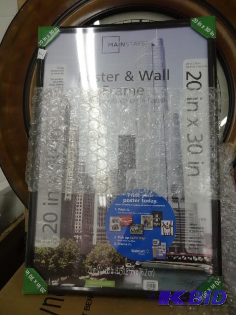 lot 246 image: 20 x 30 poster and wall frame...