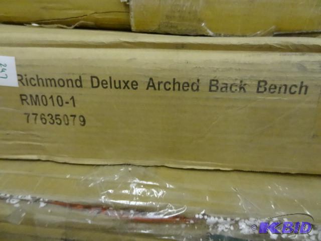 lot 247 image: Richmond deluxe arched back bench...