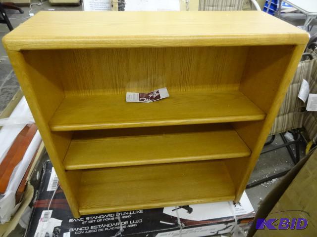 lot 260 image: Wood book case. 36 x 12 x 37...