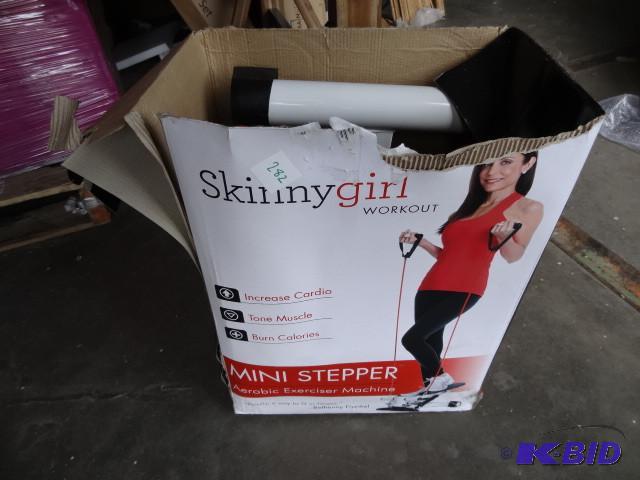 lot 282 image: Skinny girl work out mini stepper...