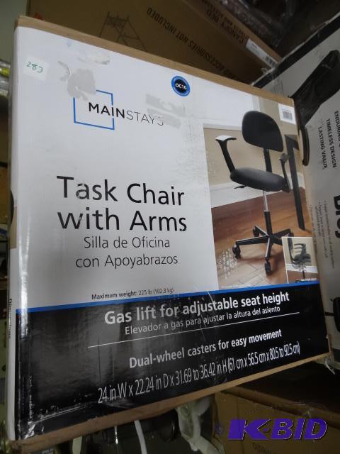 lot 283 image: Main stays task chair with arms...