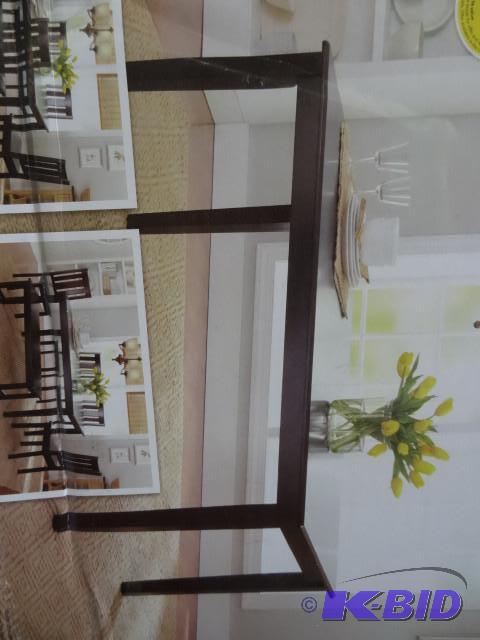 lot 7 image: Better Homes Mocha dining table. 58...