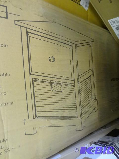 lot 72 image: Cassablanca accent table. Espresso ...
