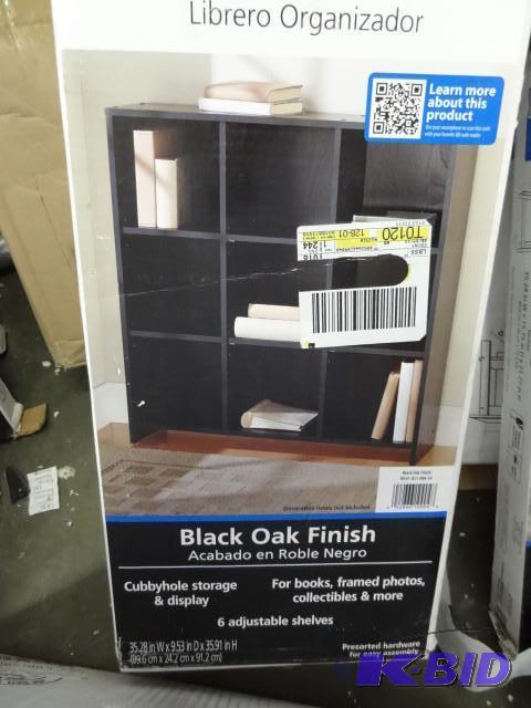 lot 73 image: Main Stays organizer book case. Bla...