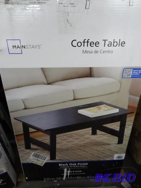 lot 85 image: Main stays coffee table. Black Oak ...