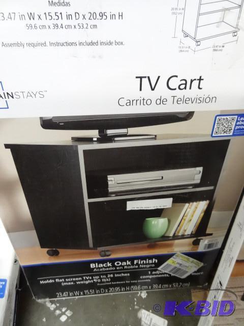 lot 89 image: Main stays TV cart. 23.47 x 15.51 x...