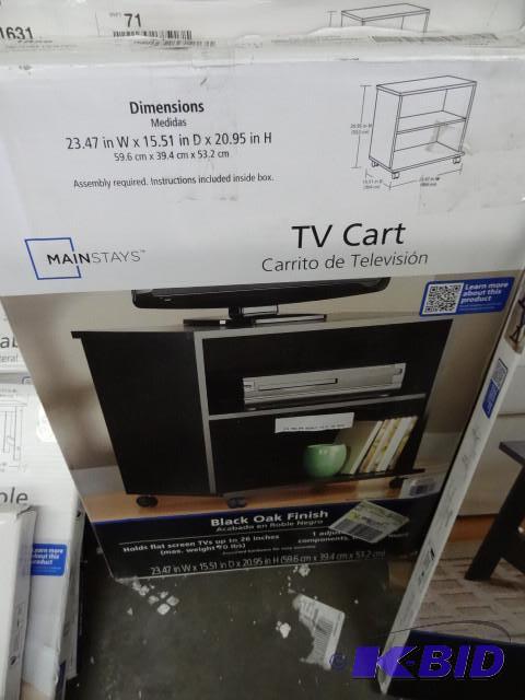 lot 90 image: Main stays TV cart. 23.47 x 15.51 x...
