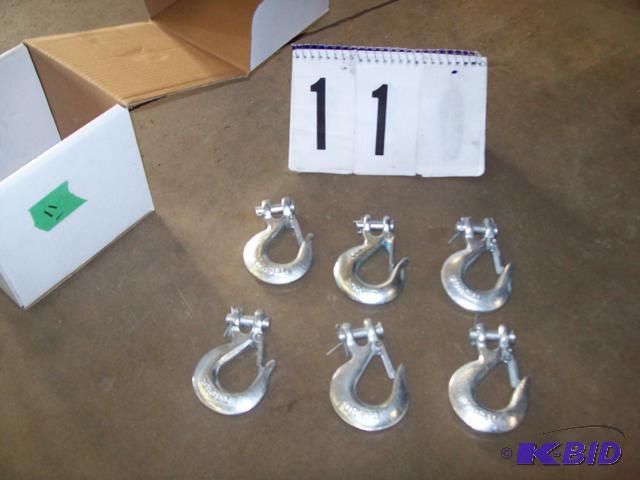 lot 11 image: (6)Chain Hooks