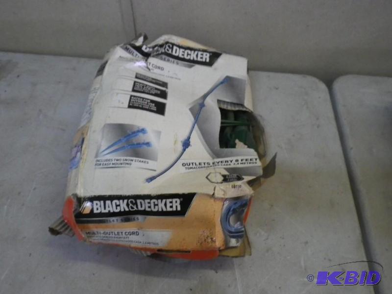 lot 88 image: black and decker multi outlet exten...