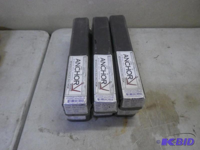 lot 89 image: 6 Full boxes new welding rods...