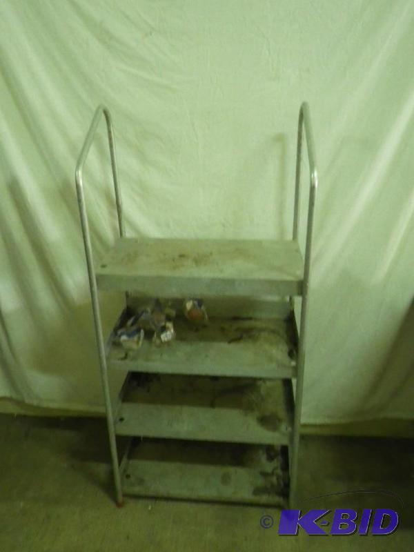 lot 95 image: aluminum shelf...