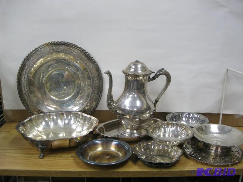 lot 123 image: Lot Of Silver Plate Items...