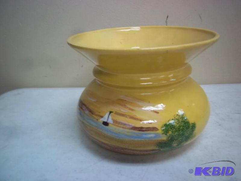 lot 129 image: Large Painted Pot...