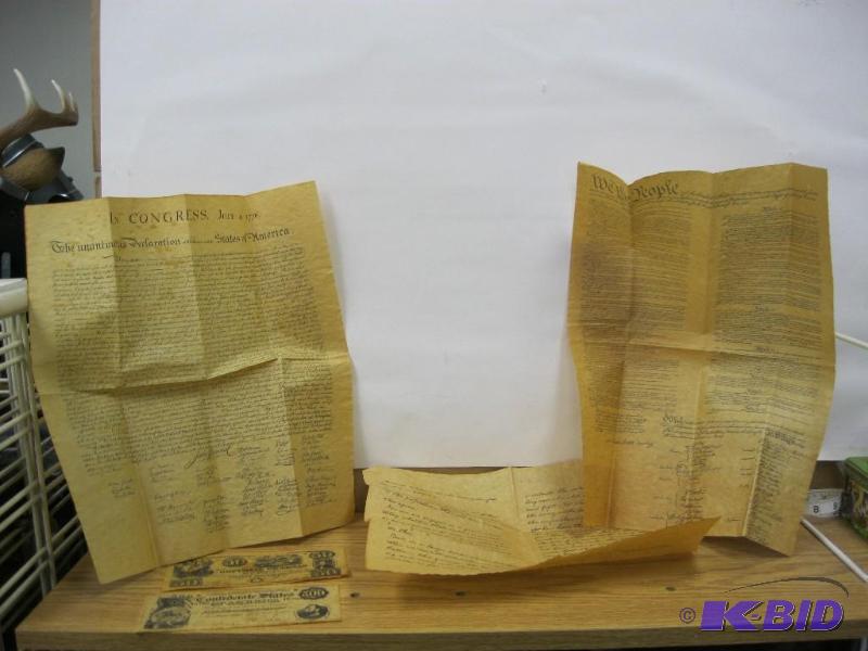 lot 146 image: Lot Of Replica Historic Documents D...