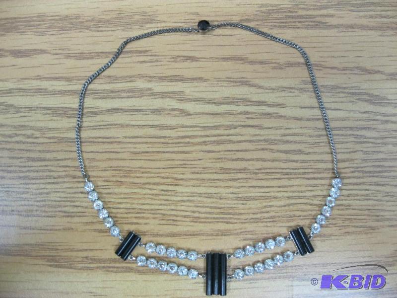 lot 154 image: Vintage Rhinestone Necklace...