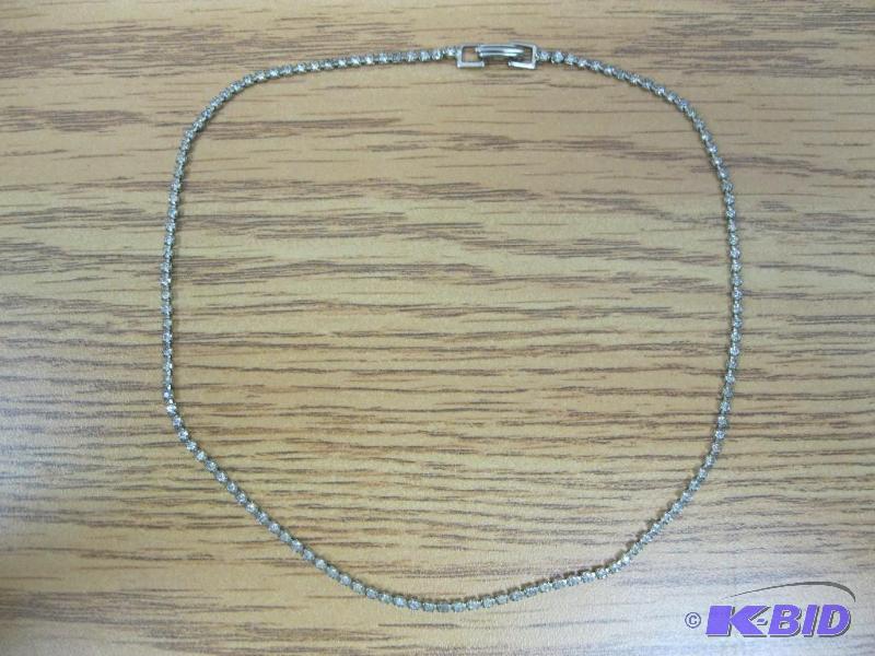lot 155 image: Vintage Rhinestone Necklace...