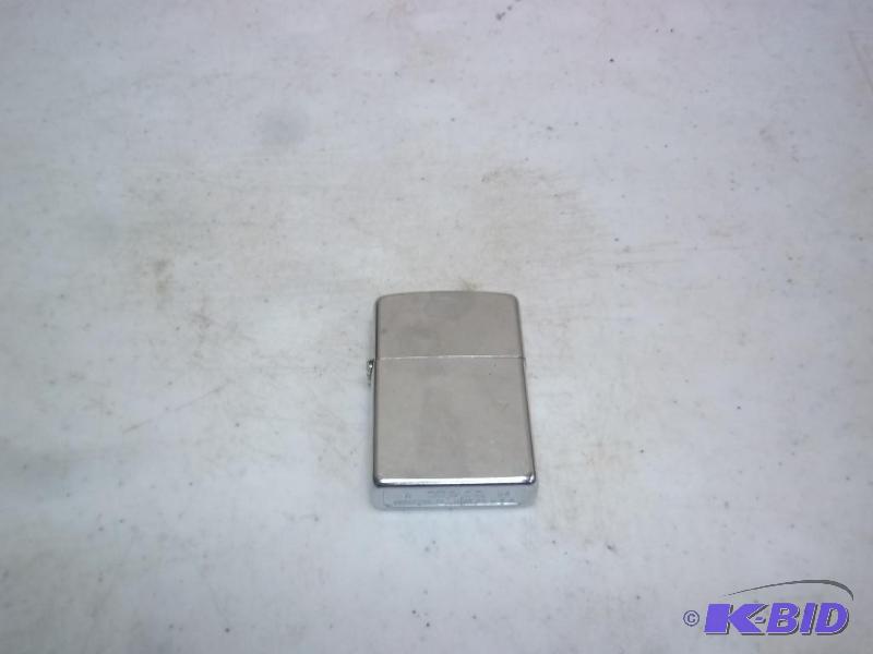 lot 162 image: Brushed Metal Zippo Lighter...