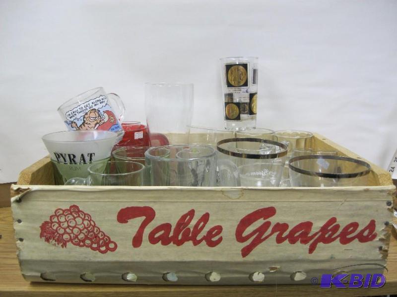 lot 191 image: Box Of Mix And Match Glasses...