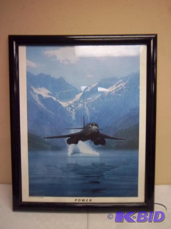 lot 201 image: Very Large Framed Jet Print,&nbspD...