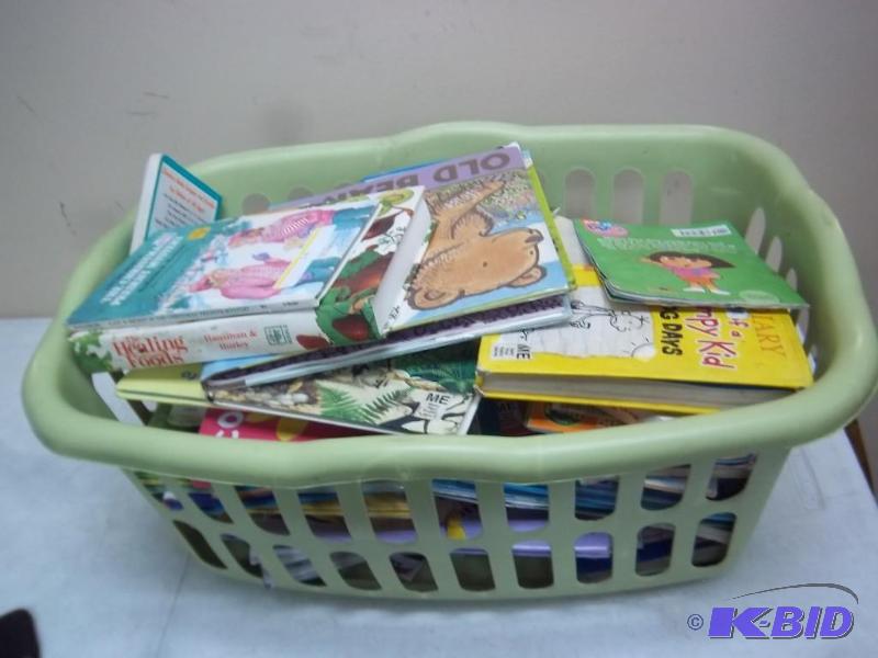 lot 208 image: Basket Of Various Kids Books...