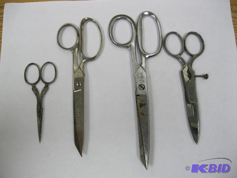 lot 235 image: Lot Of Vintage Scissors ...