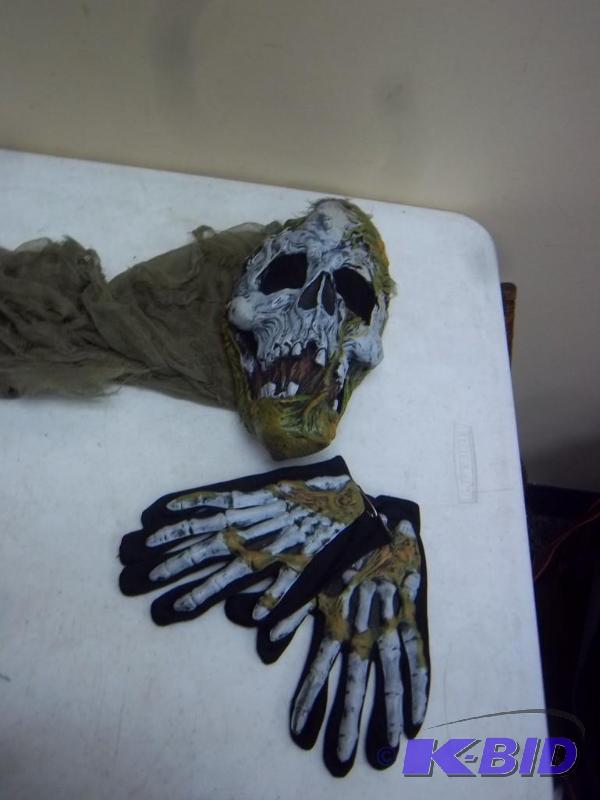 lot 268 image: Skull Mask And Gloves...