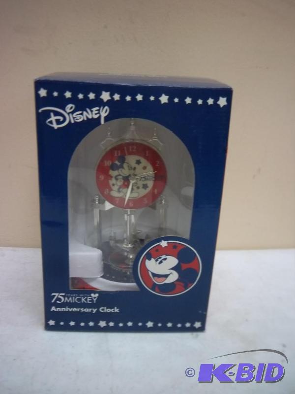 lot 44 image: Disney Mickey Mouse Clock 75th Anni...