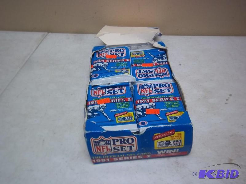 lot 54 image: Box 1991 Unopened Pro Set Football ...