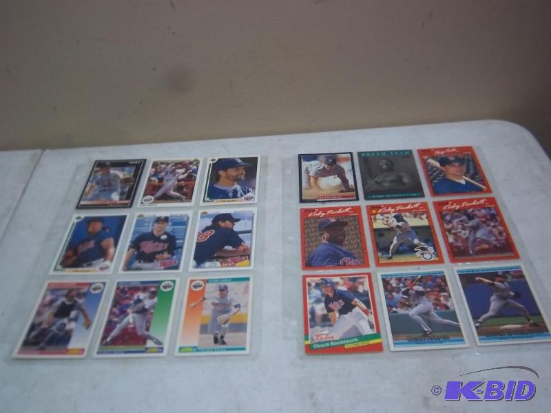 lot 70 image: Pair Of Twins Baseball Card Sheets ...