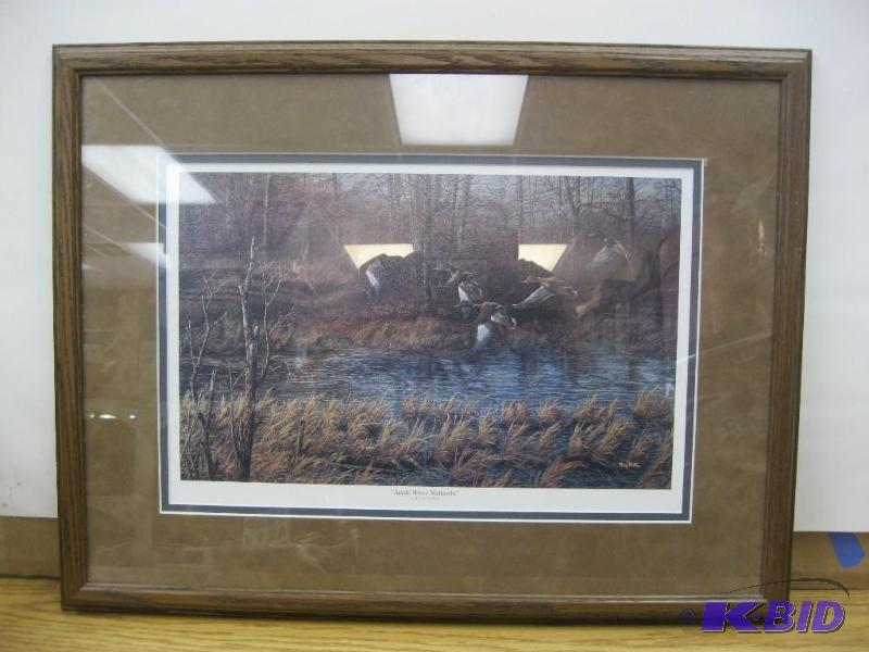 lot 98 image: Terry Redlin Apple River Mallards P...
