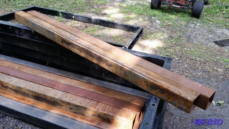 lot 40 image: 4x4 18 square steel tubing