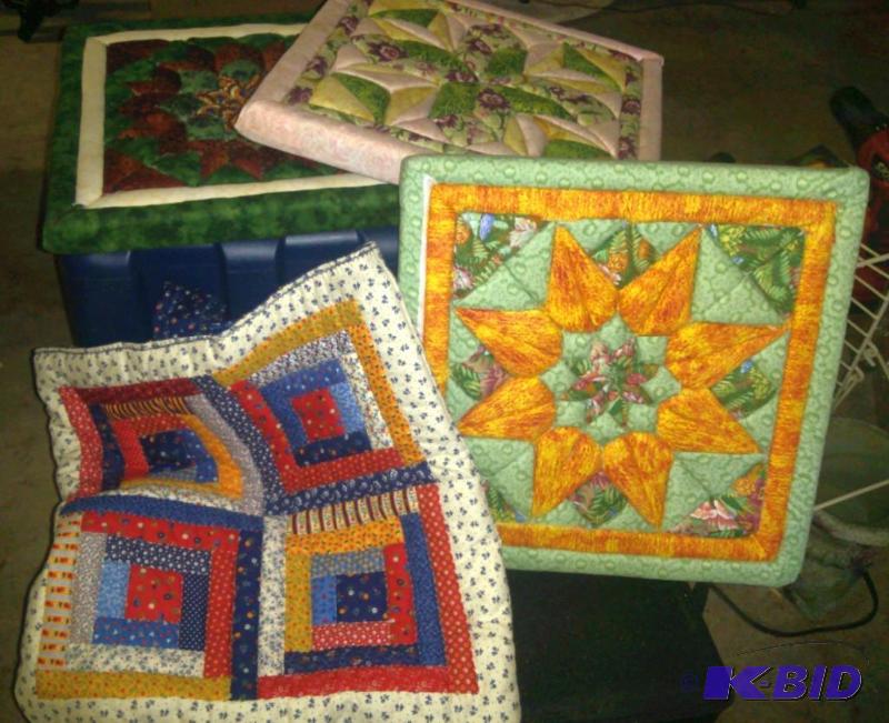 Lot of 4 home made Quilting Squares...