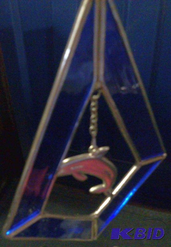 Stain glass Dolphin Window hanger...