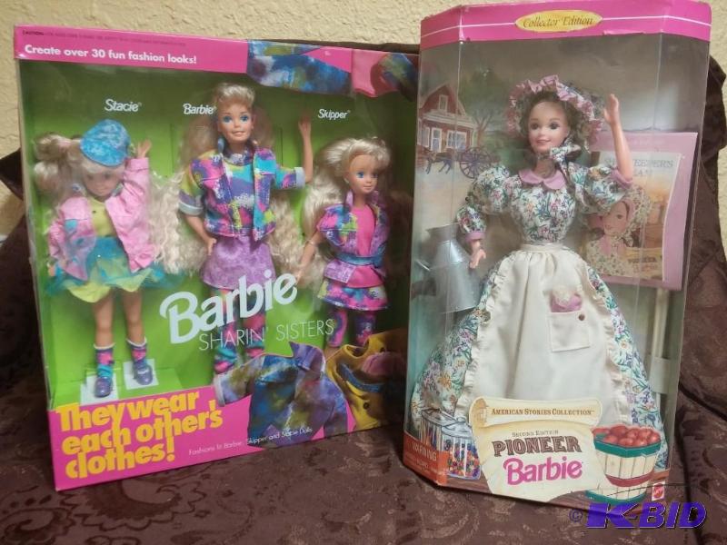 2 Barbies---1995 Pioneer Barbie Dol...