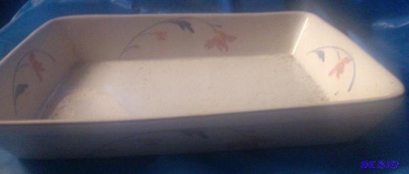 VINTAGE rectangle cake crock plate...
