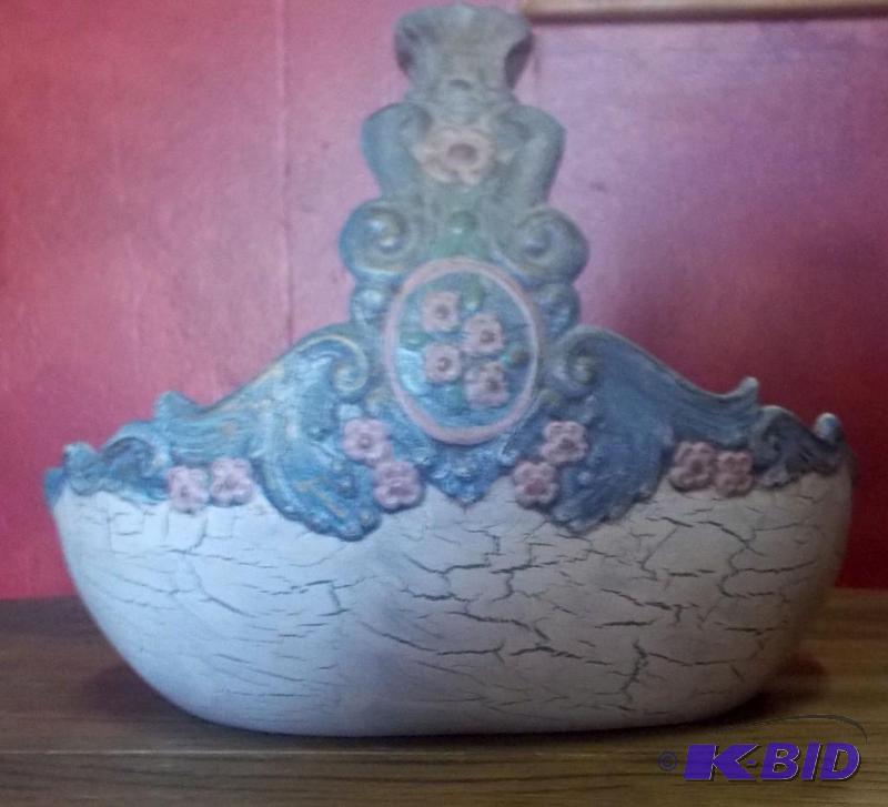 1990 Crackle Pottery Basket...