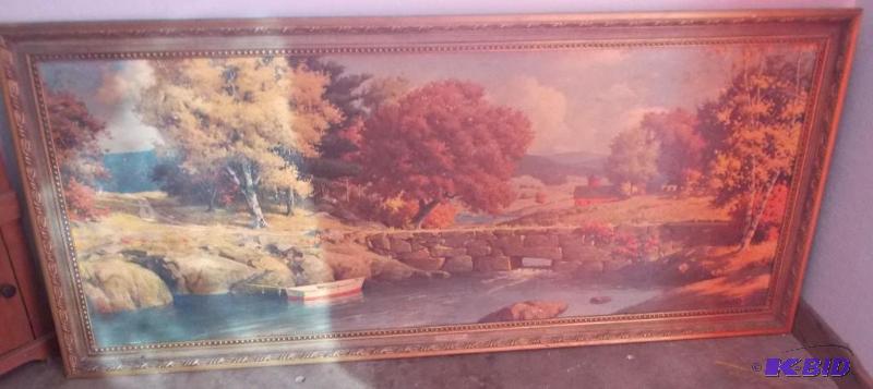 Large Vintage Oil Painting...
