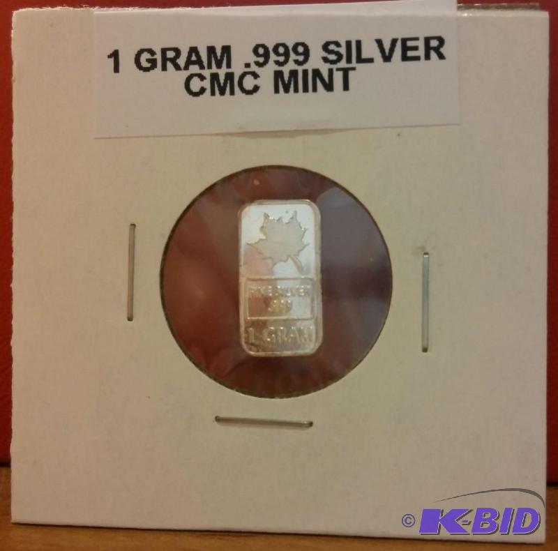 1 GRAM SILVER BAR...