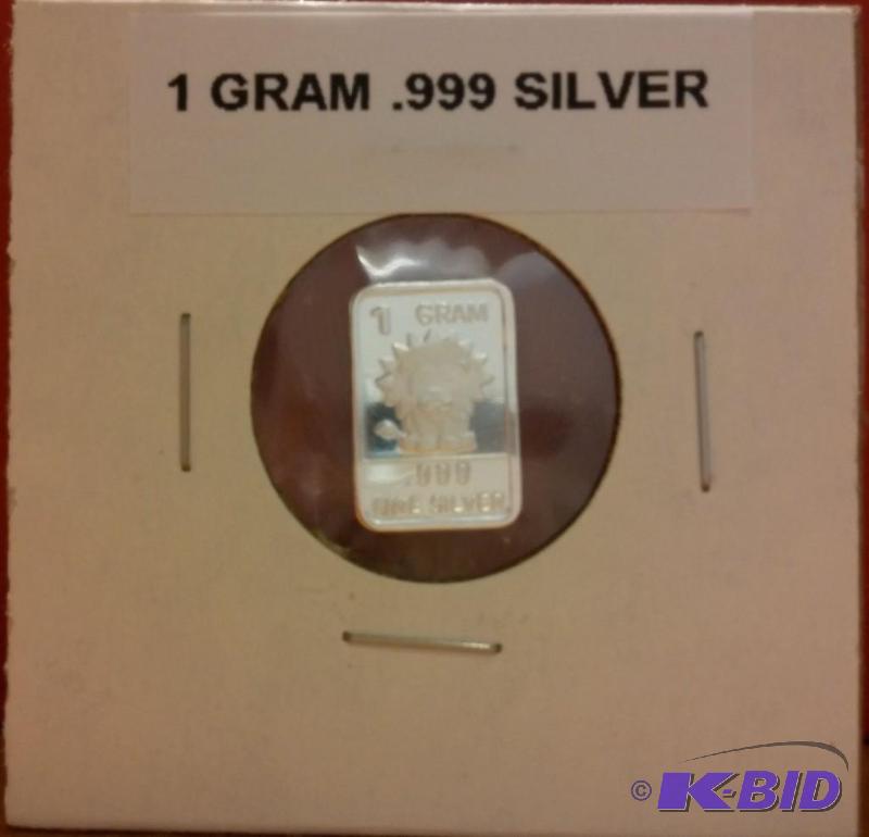 1 GRAM SILVER BAR...
