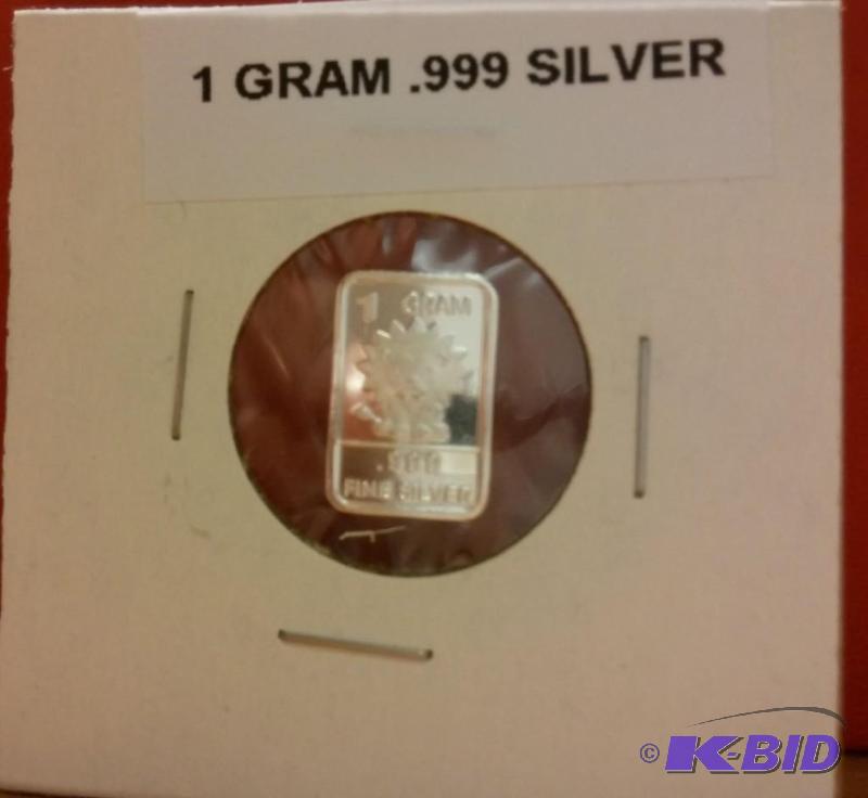 1 GRAM SILVER BAR...