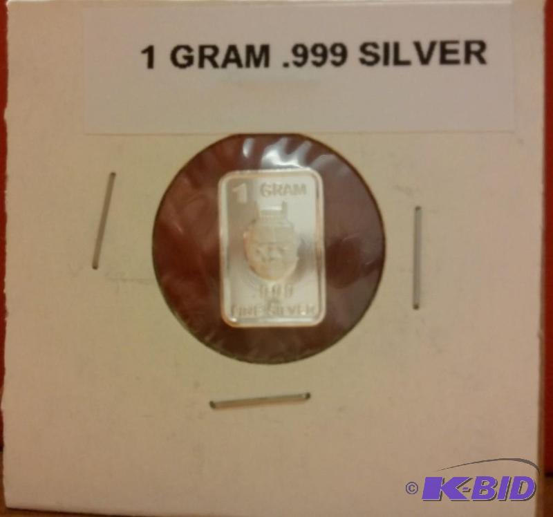 1 GRAM SILVER BAR...