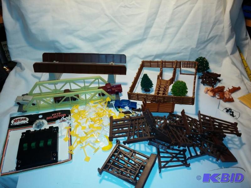 Large Lot of Toy Train Accessories...