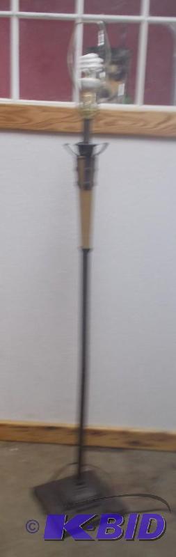 Vintage Standing Lamp with wood and...