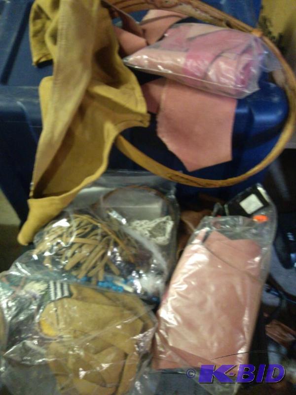 Lot of Leather crafting, leather, s...