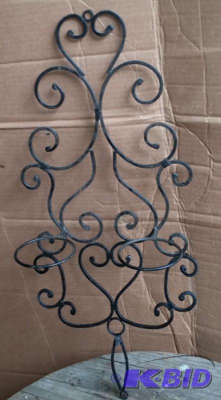 Vintage Wrought Iron Candle Holder...
