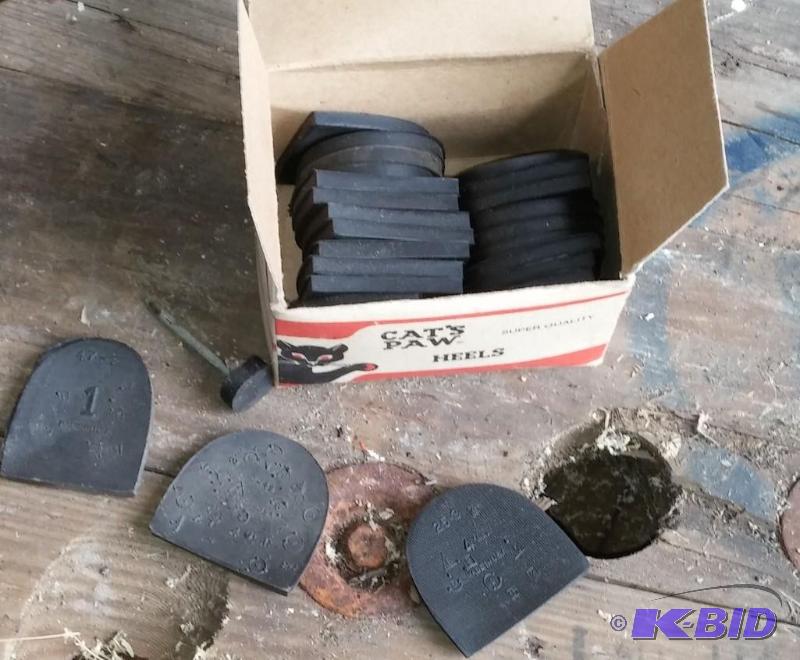 Box of Heels for shoe repair...
