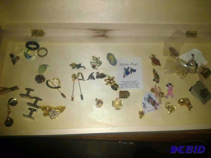 Large Lot of Costume Jewelry-Pins-R...