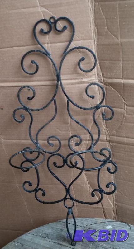 Vintage wrought iron candle holder...